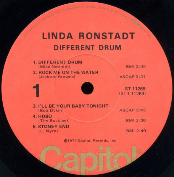 Linda Ronstadt : Different Drum (LP, Comp, Ter)