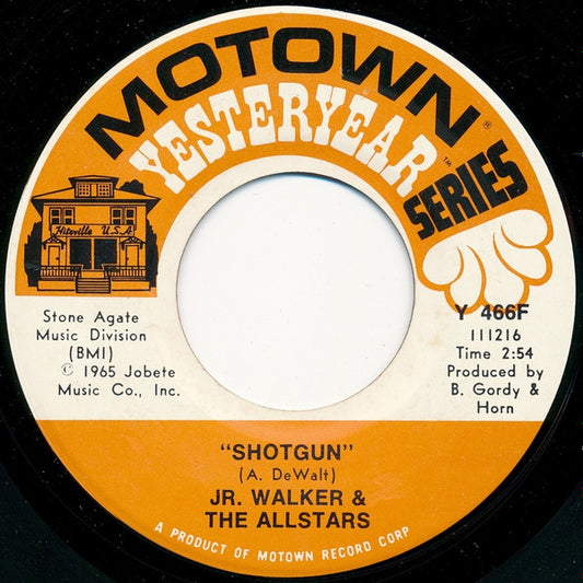 Jr. Walker & The Allstars* : Shotgun / Do The Boomerang (7", Single)