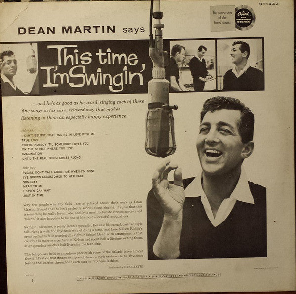 Dean Martin : This Time I'm Swingin' (LP, Album, RP)