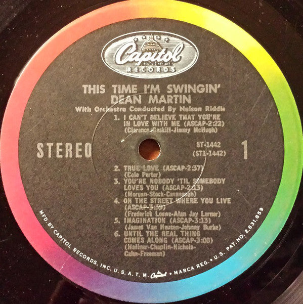 Dean Martin : This Time I'm Swingin' (LP, Album, RP)