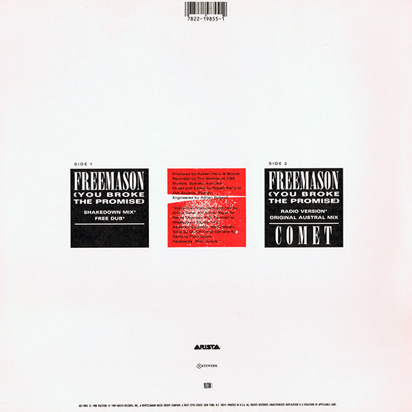 Boxcar : Freemason (You Broke The Promise) (12", Single)