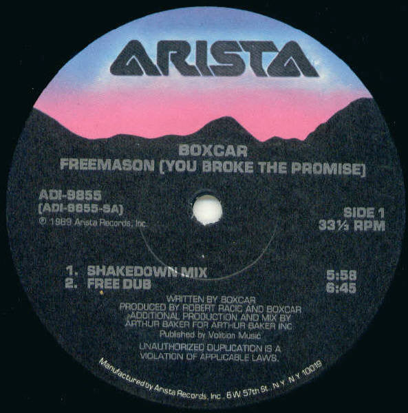 Boxcar : Freemason (You Broke The Promise) (12", Single)