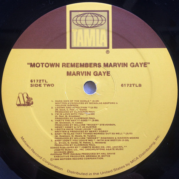 Marvin Gaye : Motown Remembers Marvin Gaye (LP, Album)