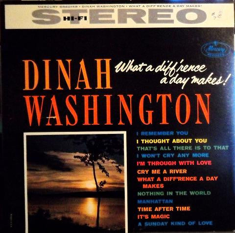 Dinah Washington : What A Diff'rence A Day Makes! (LP, Album, RE)