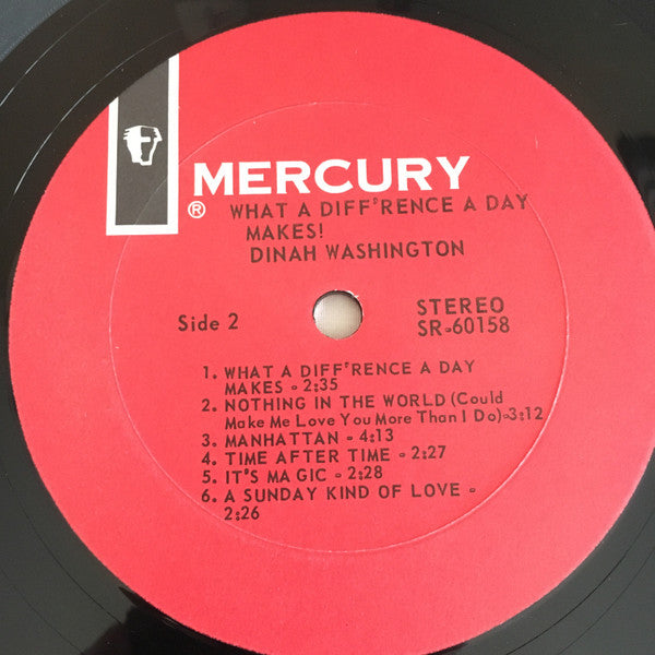 Dinah Washington : What A Diff'rence A Day Makes! (LP, Album, RE)