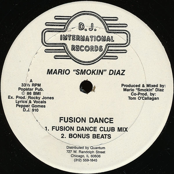 Mario Diaz : Fusion Dance (12")