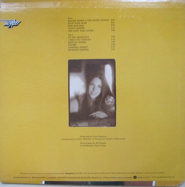 Kathy Dalton : Boogie Bands & One Night Stands (LP, Album, RE, Ter)