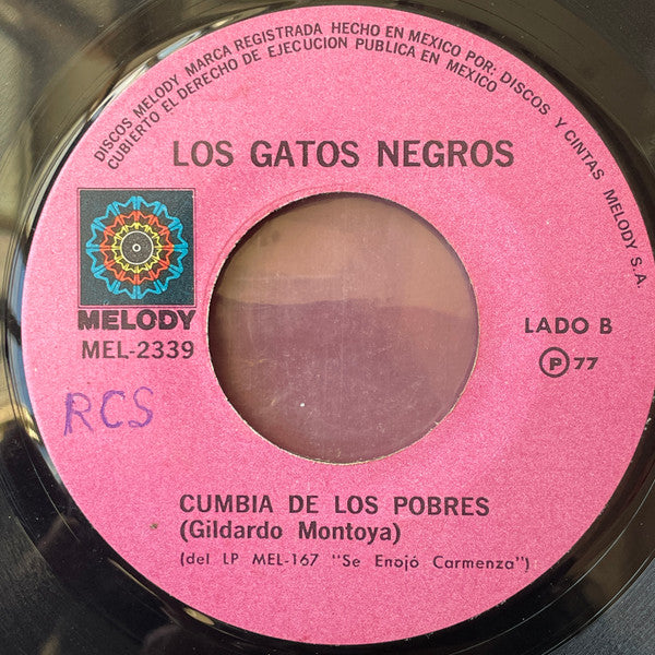 Tiberio Y Sus Gatos Negros : La Casa De Tiberio / Cumbia De Los Pobres (7", Single)