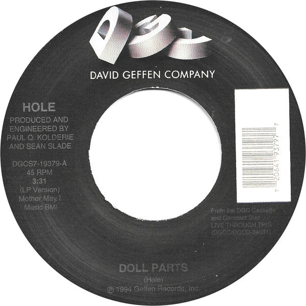 Hole (2) : Doll Parts (7", Single)