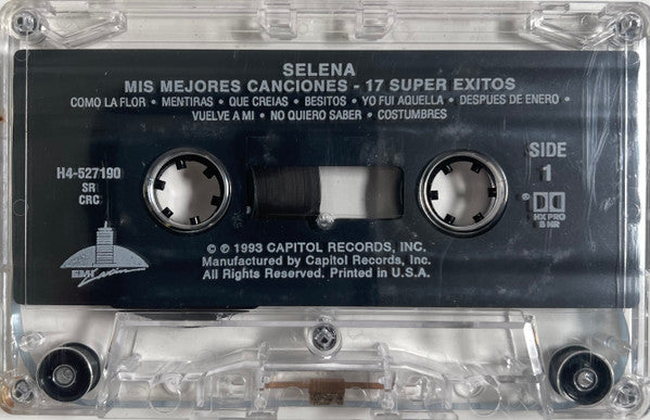 Selena : Mis Mejores Canciones • 17 Super Exitos (Cass, Comp, Club)