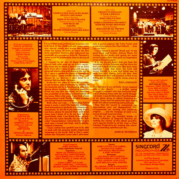 Paul Johnson Voices Featuring Sharalee : Songs Of John W. Peterson (LP, Album)