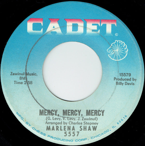 Marlena Shaw : Mercy, Mercy, Mercy / Go Away Little Boy (7", Single)