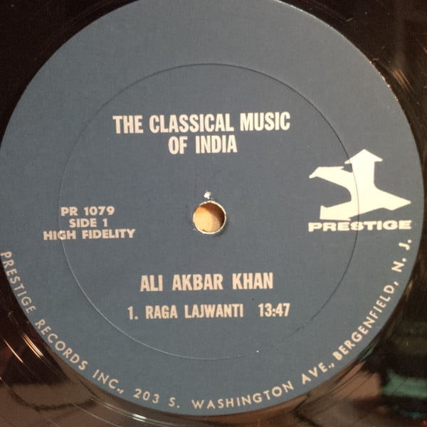 Ali Akbar Khan : The Classical Music Of India (LP, Album, Mono)
