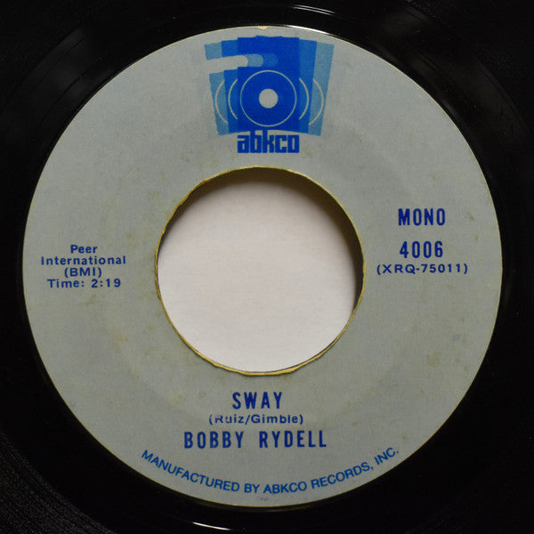 Bobby Rydell : Sway / Volare (7", Mono, RE, Ter)