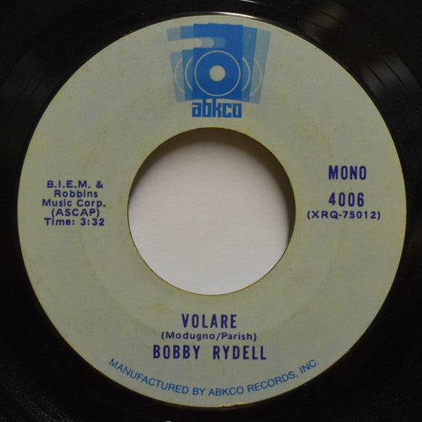 Bobby Rydell : Sway / Volare (7", Mono, RE, Ter)