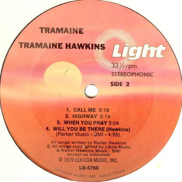 Tramaine Hawkins : Tramaine (LP, Album)