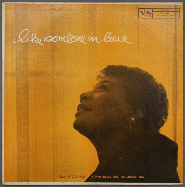 Ella Fitzgerald, Frank DeVol And His Orchestra* : Like Someone In Love (LP, Album, Mono)