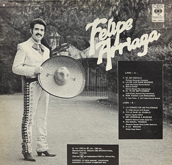 Felipe Arriaga : El De Cocula (LP)