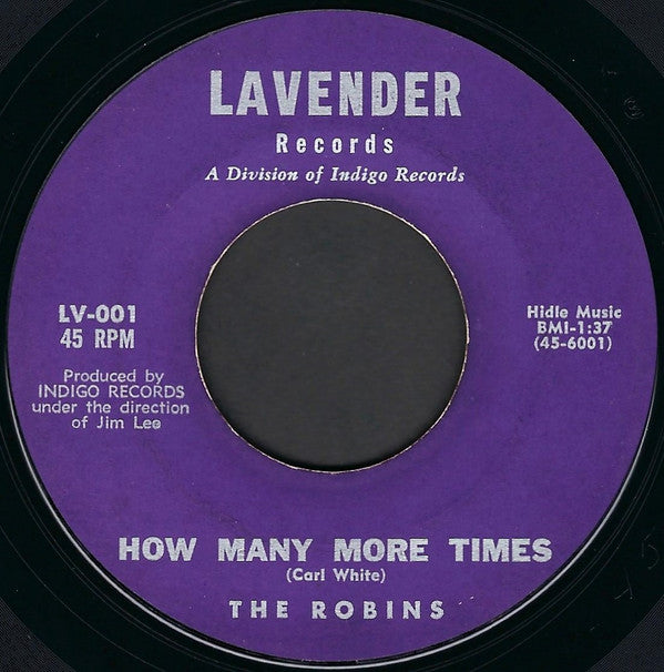 The Robins : How Many More Times / White Cliffs Of Dover (7", Single)