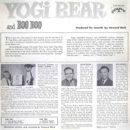 Daws Butler & Don Messick : Yogi Bear And Boo Boo (LP, Album, Mono)