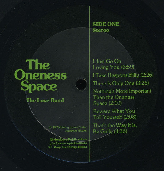 The Love Band (3) : The Oneness Space (LP, Gat)