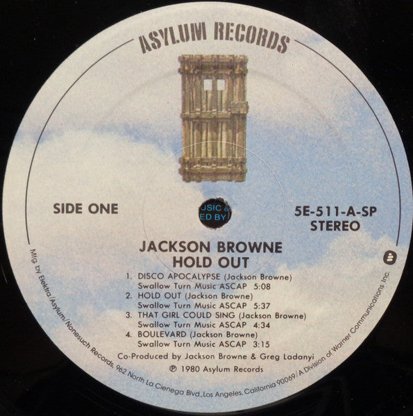 Jackson Browne : Hold Out (LP, Album, SP )