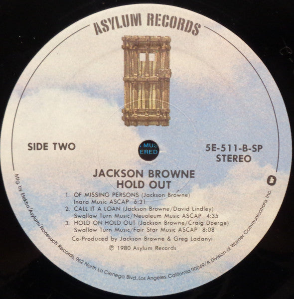 Jackson Browne : Hold Out (LP, Album, SP )