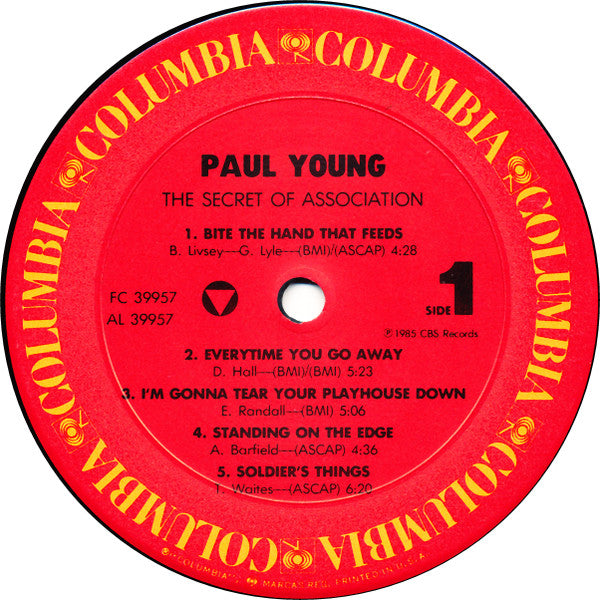 Paul Young : The Secret Of Association (LP, Album, Pit)