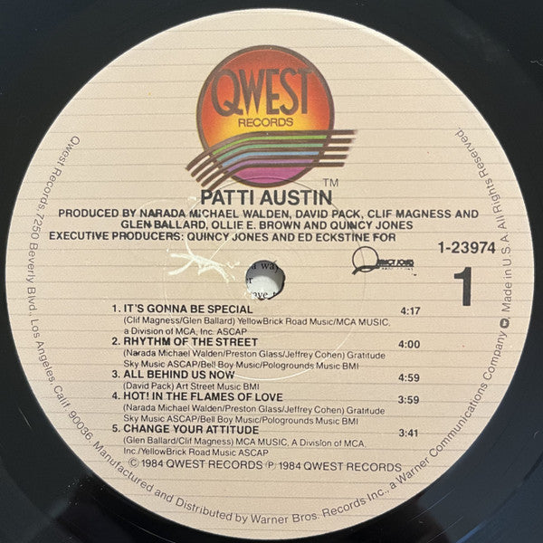 Patti Austin : Patti Austin (LP, Album, Jac)