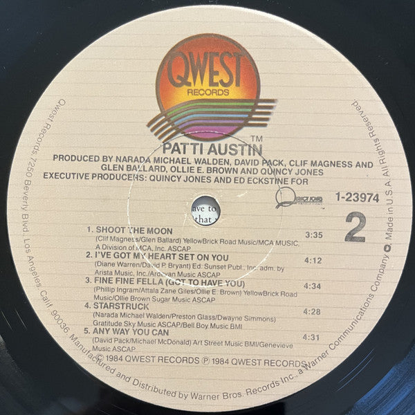 Patti Austin : Patti Austin (LP, Album, Jac)