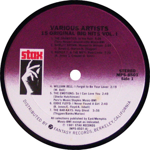 Various : 15 Original Big Hits Vol. 1 (LP, Comp)