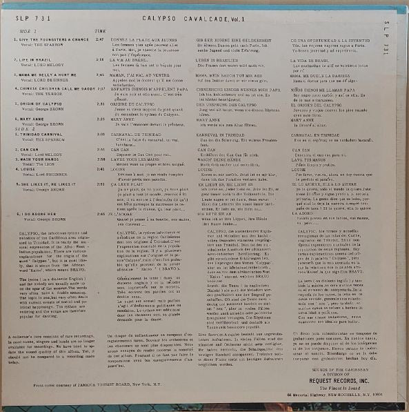 Various : Calypso Cavalcade Vol. 1 (LP, Comp)