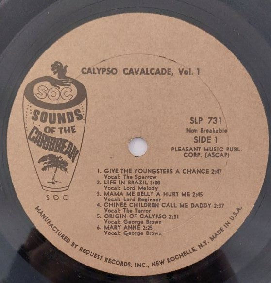 Various : Calypso Cavalcade Vol. 1 (LP, Comp)