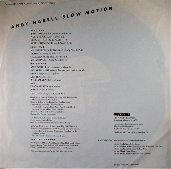 Andy Narell : Slow Motion (LP, Album)