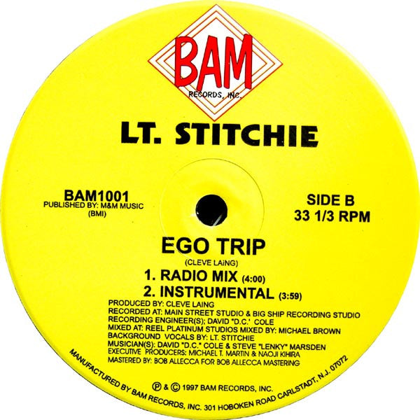 Lt. Stitchie* featuring Mad Lion : Ego Tripping (12", Maxi)