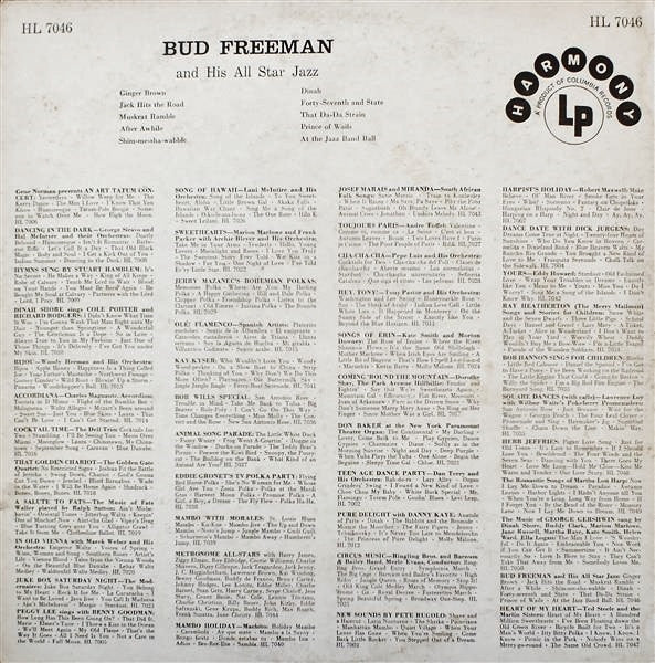 Bud Freeman All Star Jazz* : Bud Freeman And His All Star Jazz (LP, Album)