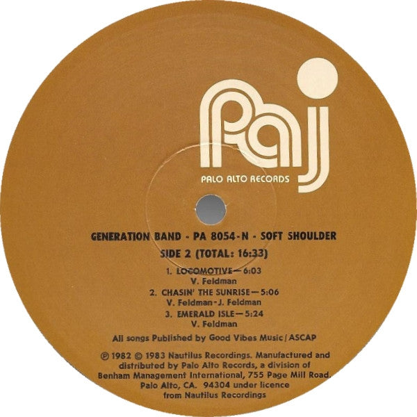 Generation Band* : Soft Shoulder (LP, Album)
