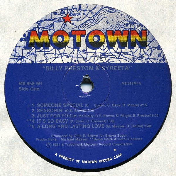 Billy Preston & Syreeta : Billy Preston & Syreeta (LP, Album)