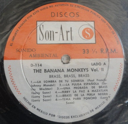 The Banana Monkeys* : Vol. 2, La Sombra De Tu Sonrisa & Venecia Sin Ti (LP, Mono)