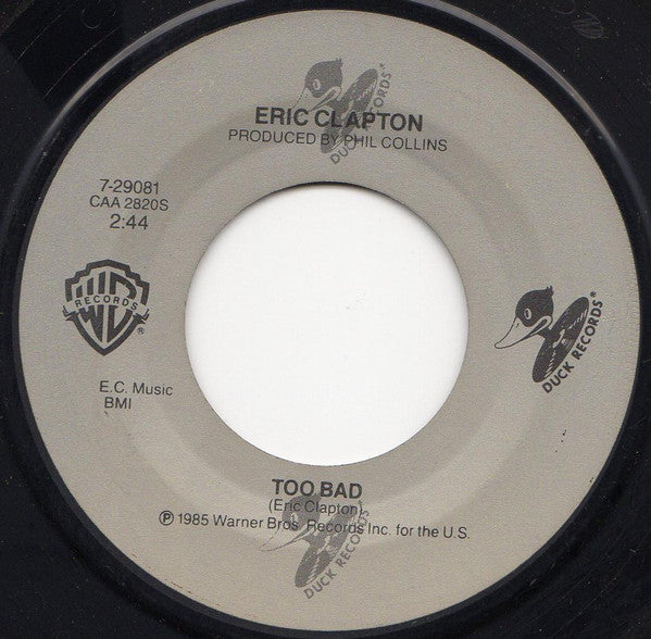 Eric Clapton : Forever Man (7", Spe)