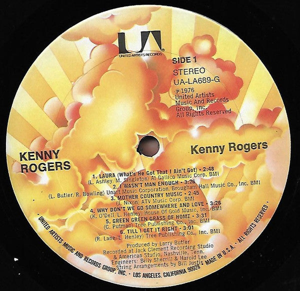 Kenny Rogers : Kenny Rogers (LP, Album, Club, San)