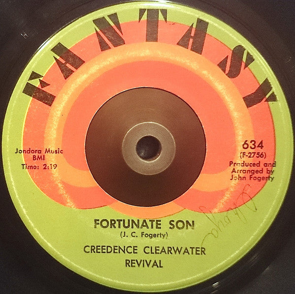 Creedence Clearwater Revival : Fortunate Son / Down On The Corner (7", Single, Hol)