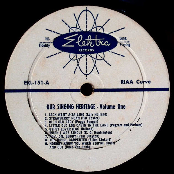 Various : Our Singing Heritage Volume I (LP, Mono)