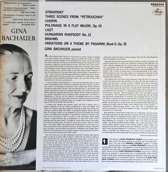 Gina Bachauer : Queen Of The Keyboard (LP)