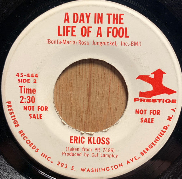 Eric Kloss : A Slow Hot Wind / A Day In The Life Of A Fool (7", Single, Promo)