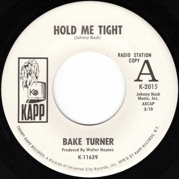 Bake Turner : Hold Me Tight (7", Promo)