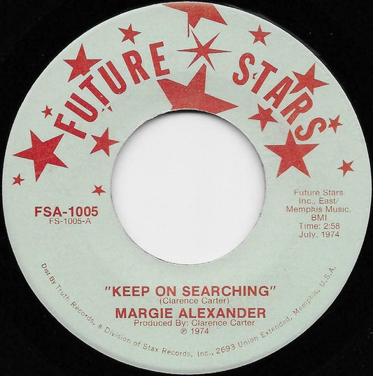 Margie Alexander : Keep On Searching / Love Slave  (7", Single)