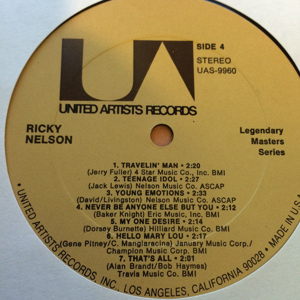 Ricky Nelson (2) : RIcky Nelson (2xLP, Comp, San)