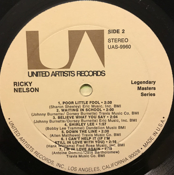 Ricky Nelson (2) : RIcky Nelson (2xLP, Comp, San)