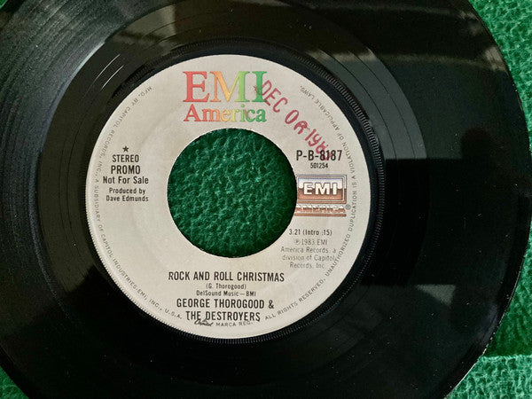George Thorogood & The Destroyers : Rock And Roll Christmas / New Year's Eve Party (7", Promo, Jac)